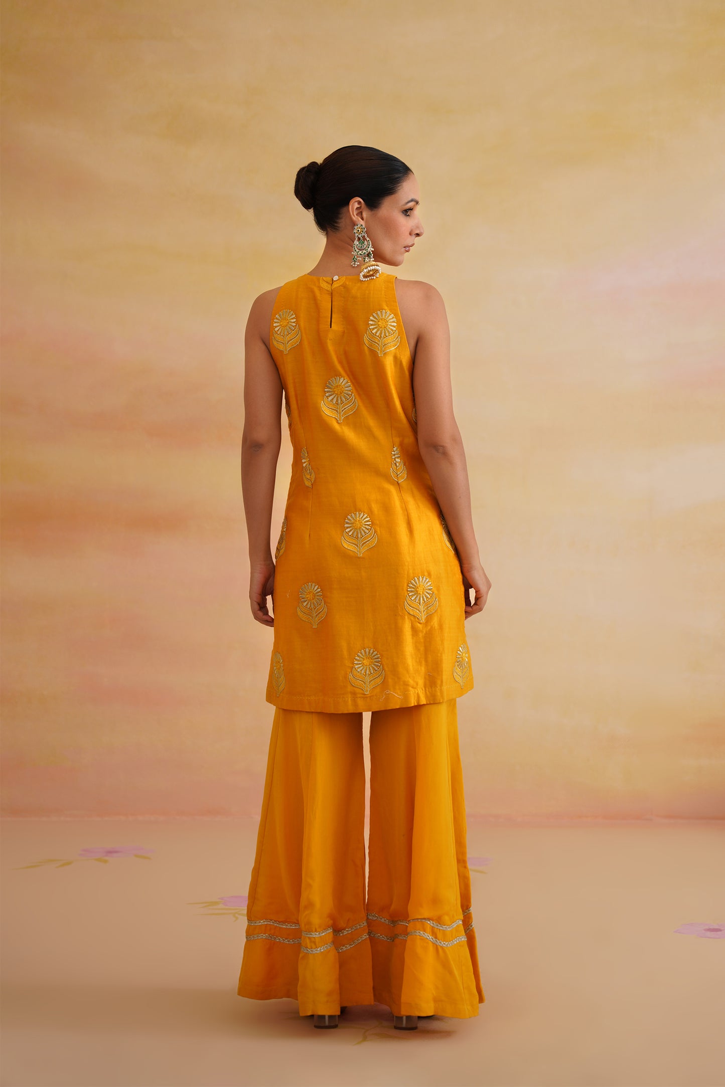 Heer Mustard Sharara