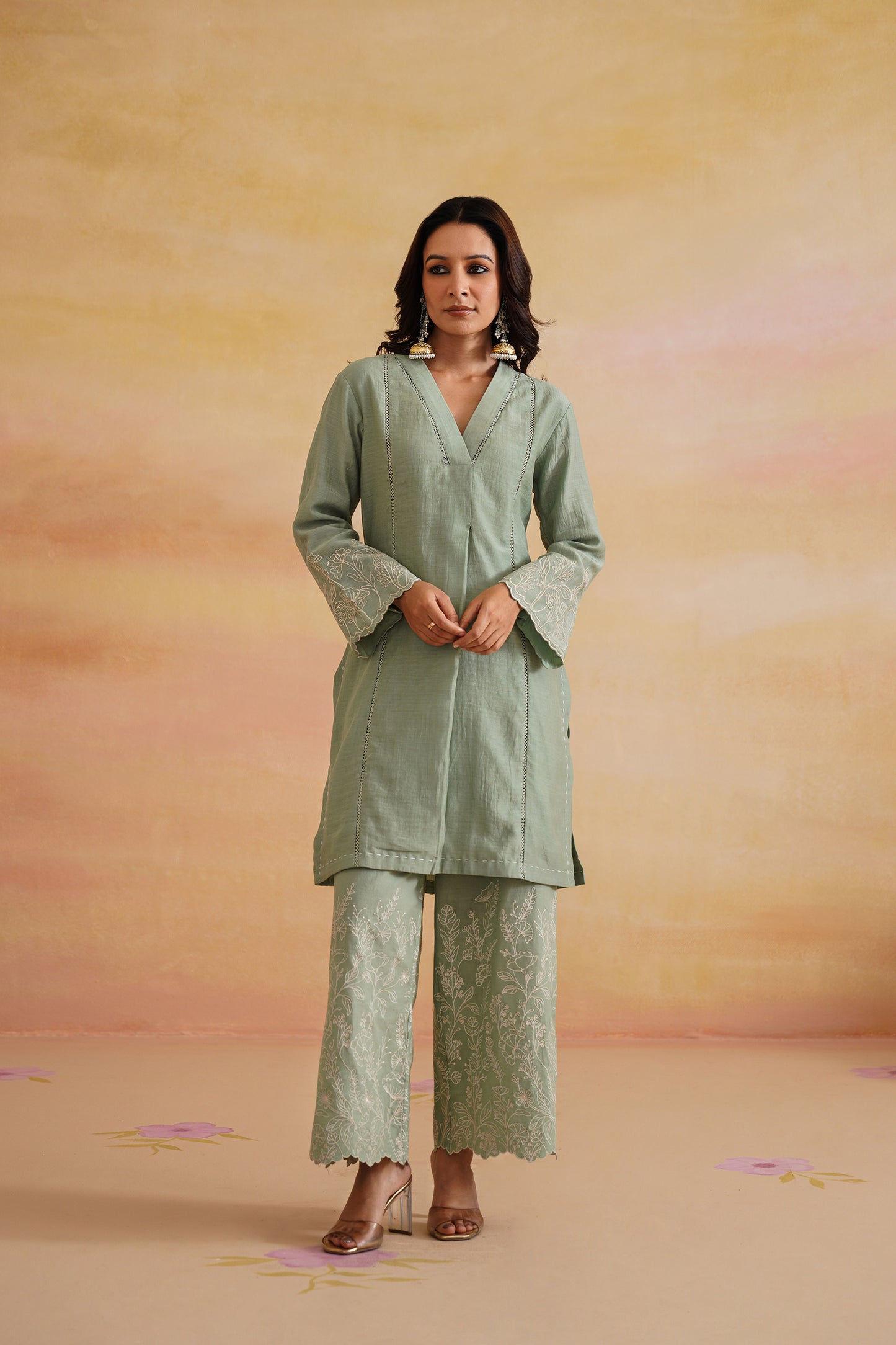 Ira Green Kurta