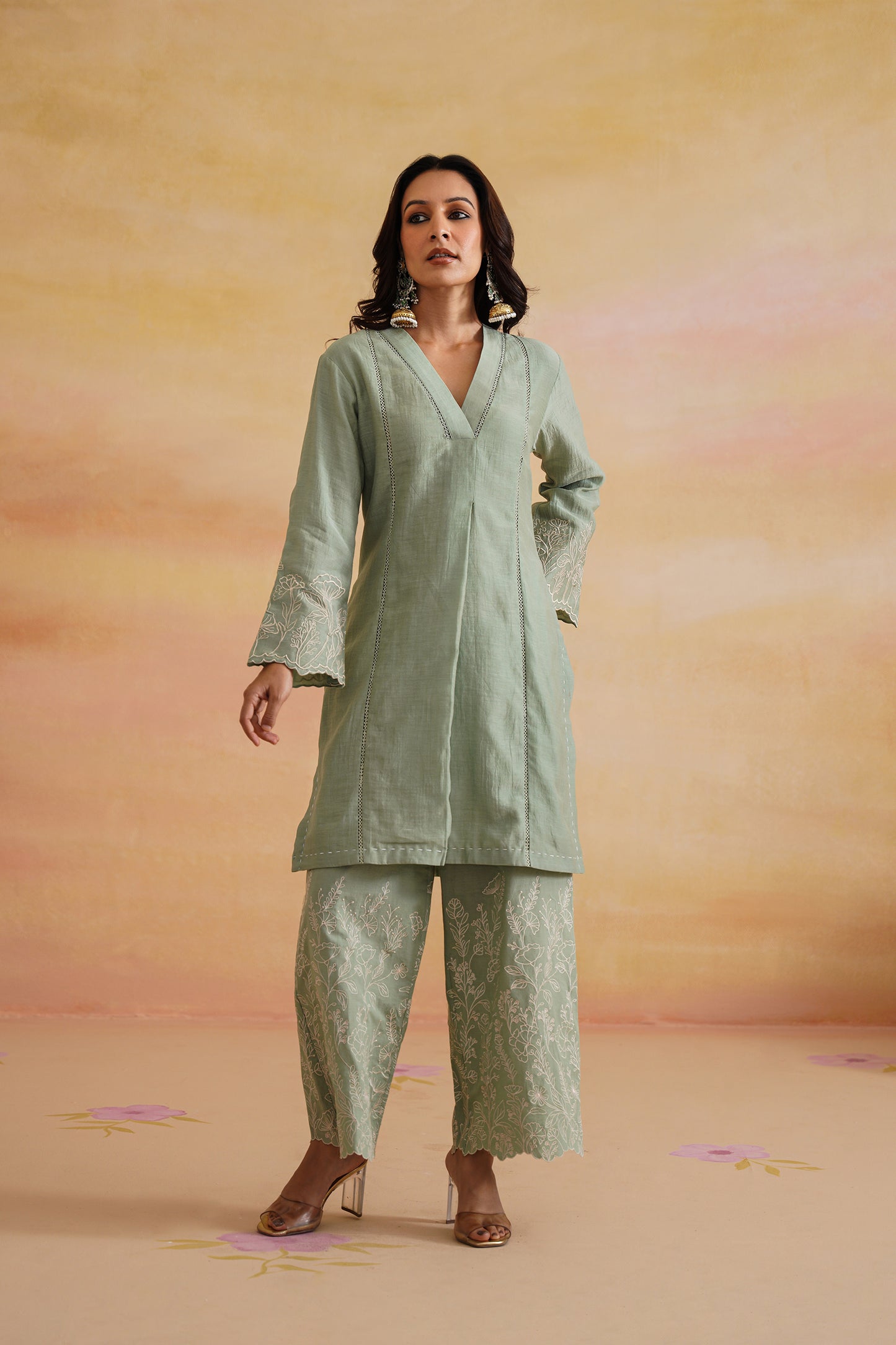 Ira Green Kurta