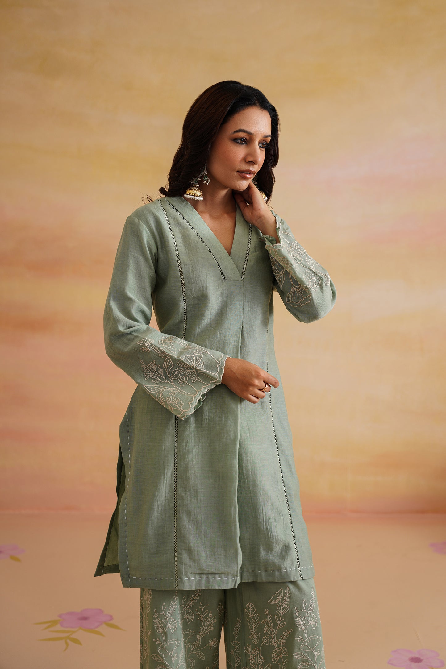 Ira Green Kurta