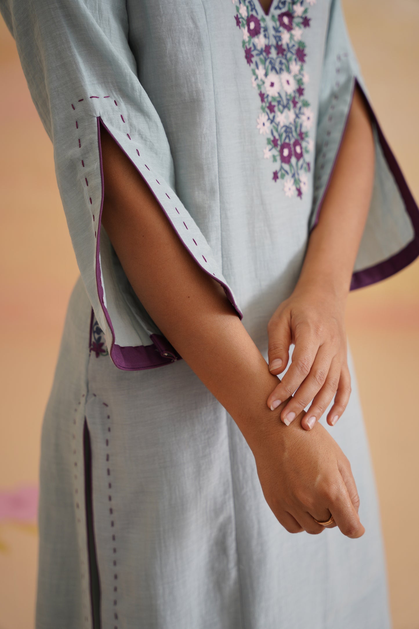 Saanjh Sky Blue Kurta