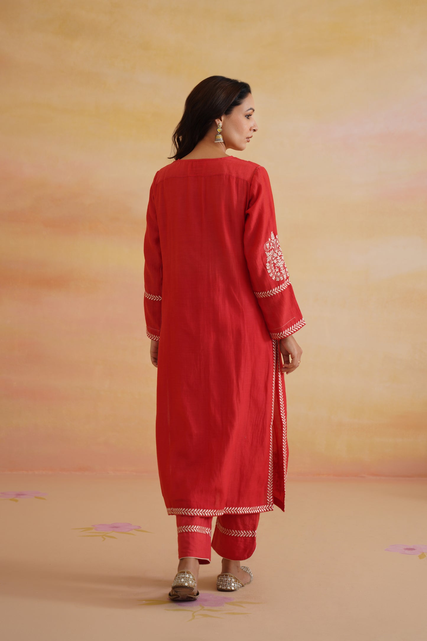 Naaz Red Kurta