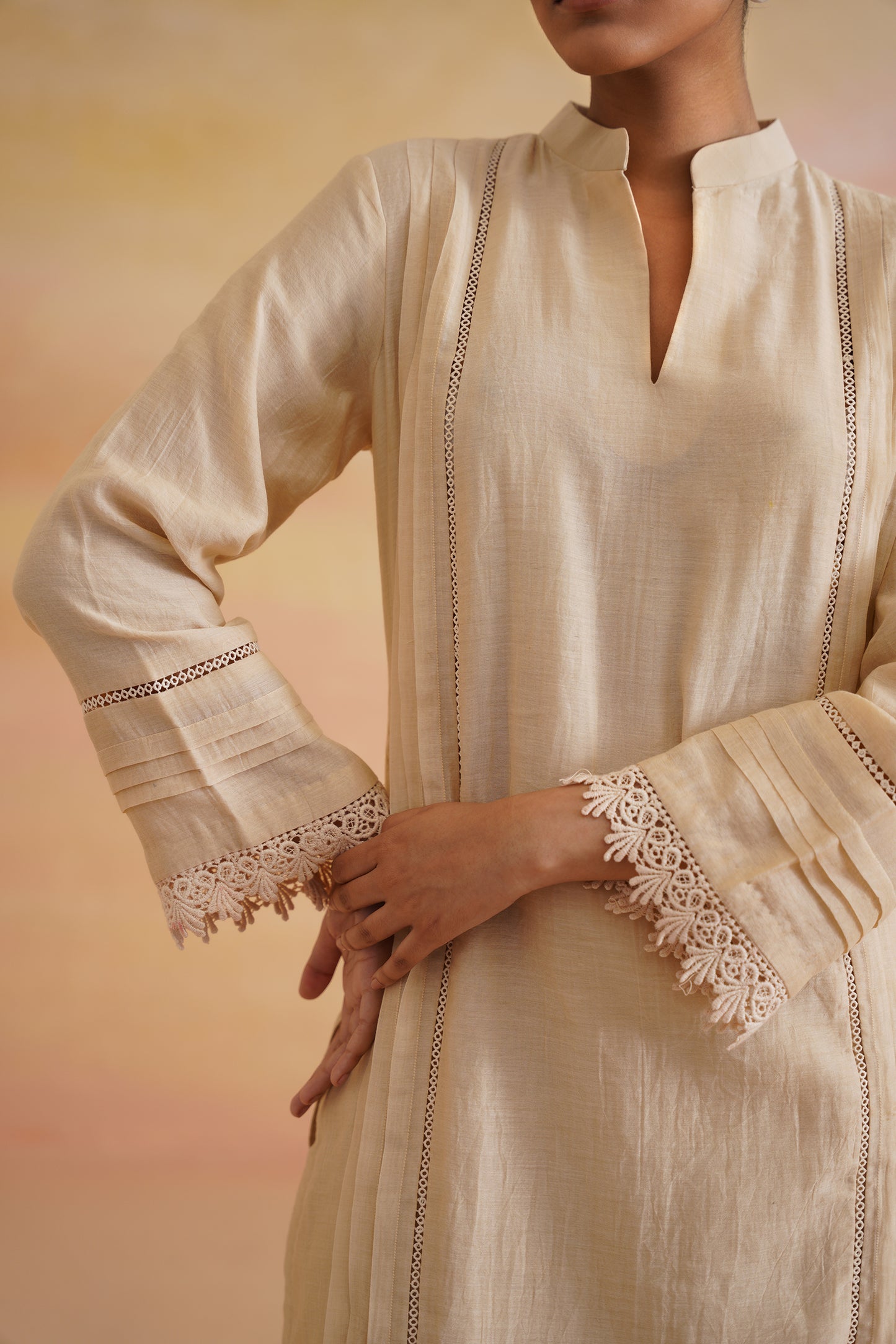 Neer Beige Kurta
