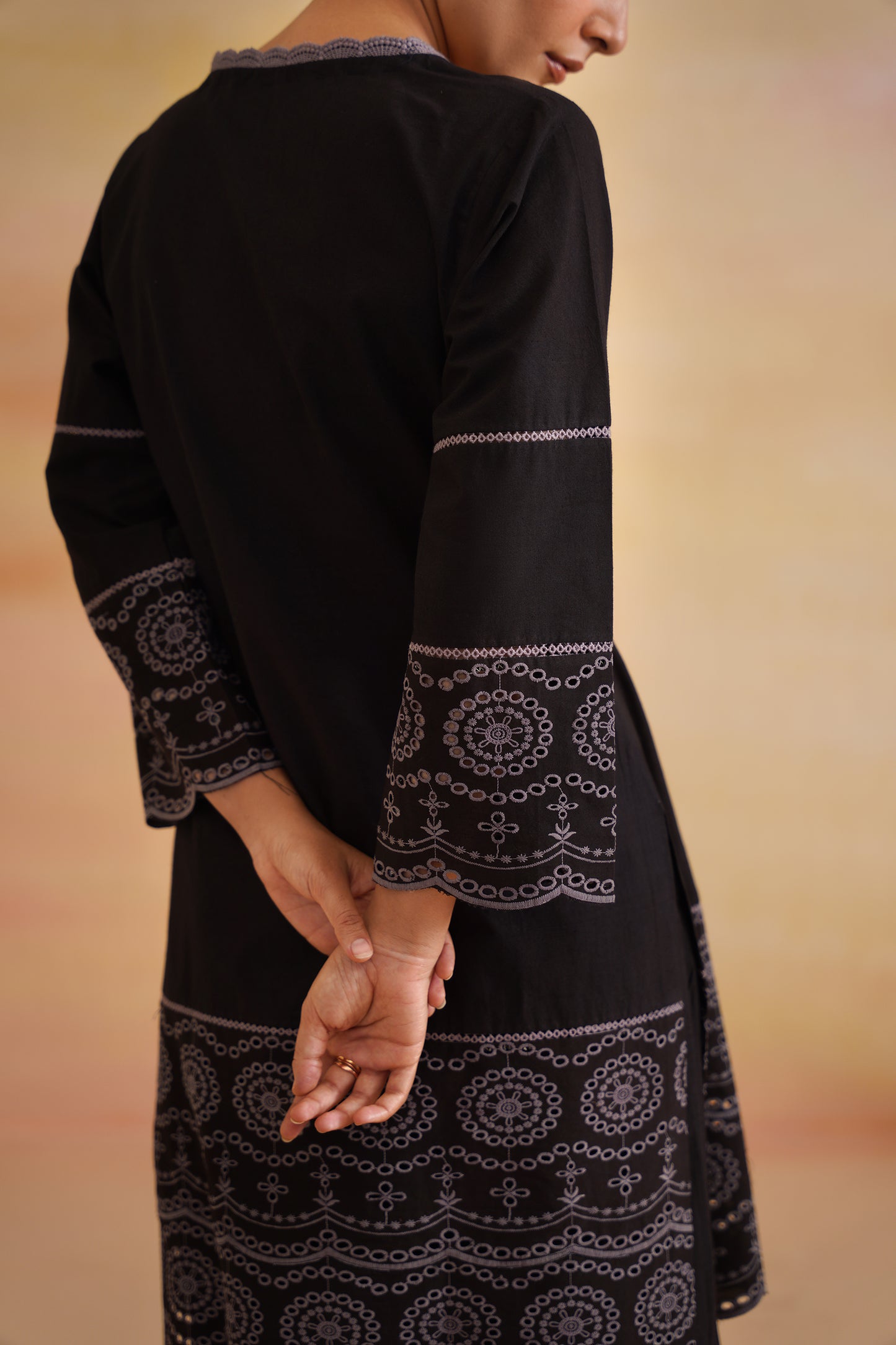 Tara Black Kurta