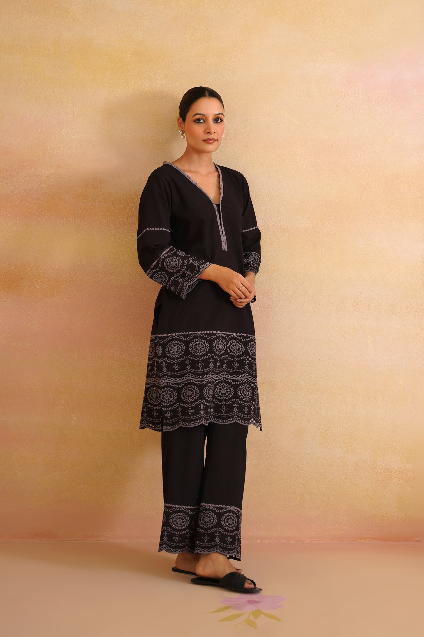 Tara Black Kurta