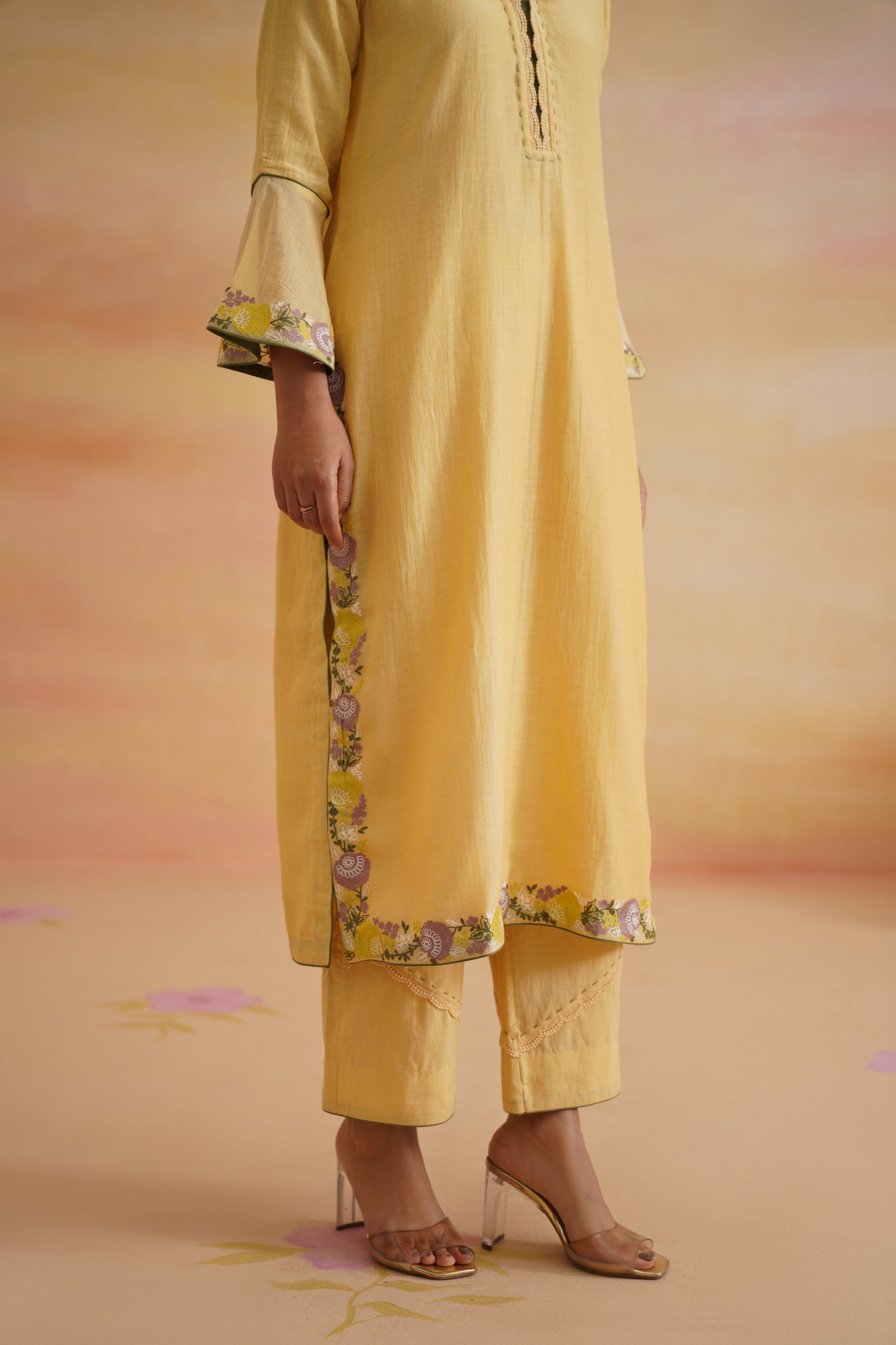 Nargis Yellow Kurta