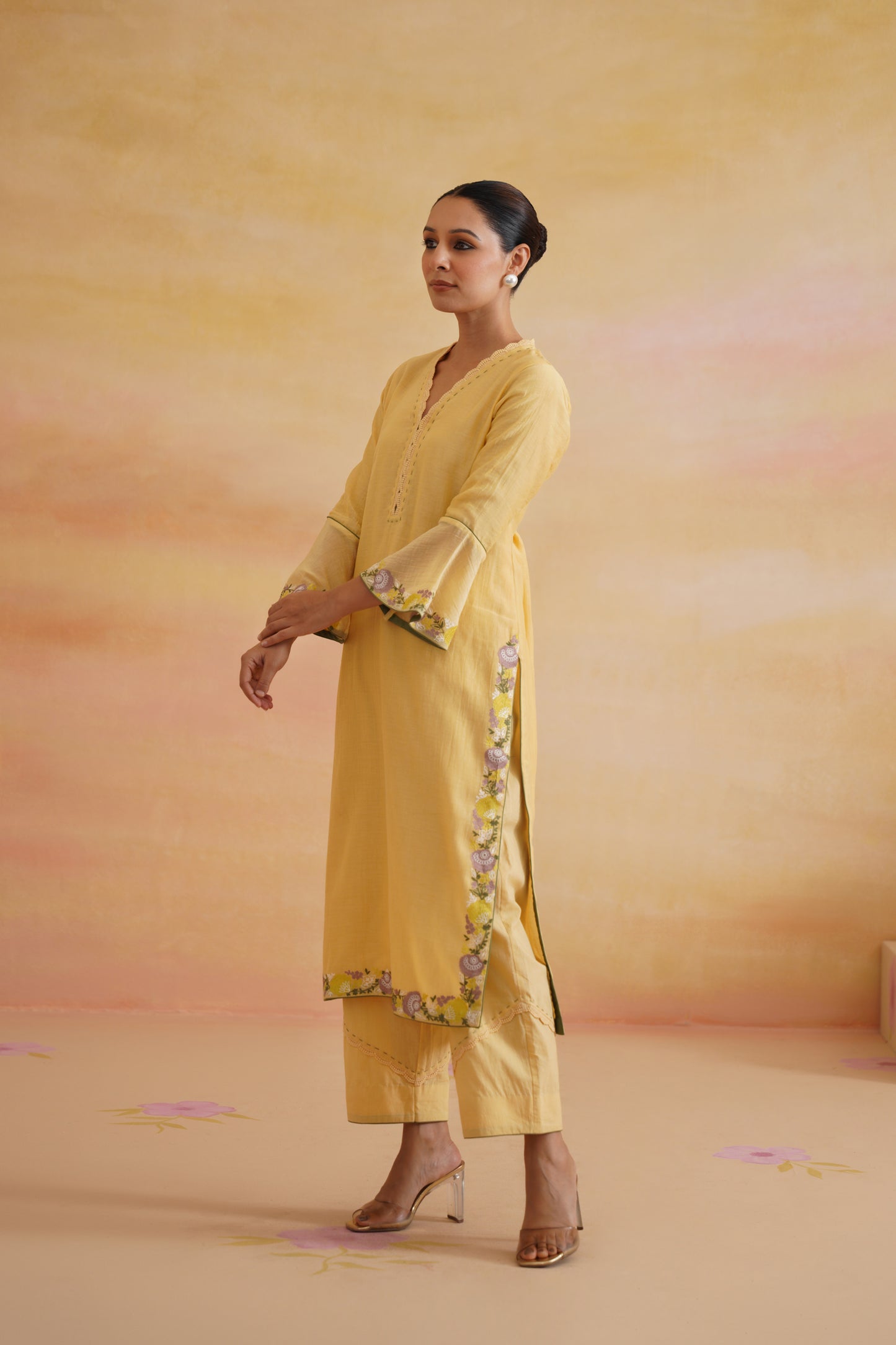 Nargis Yellow Kurta