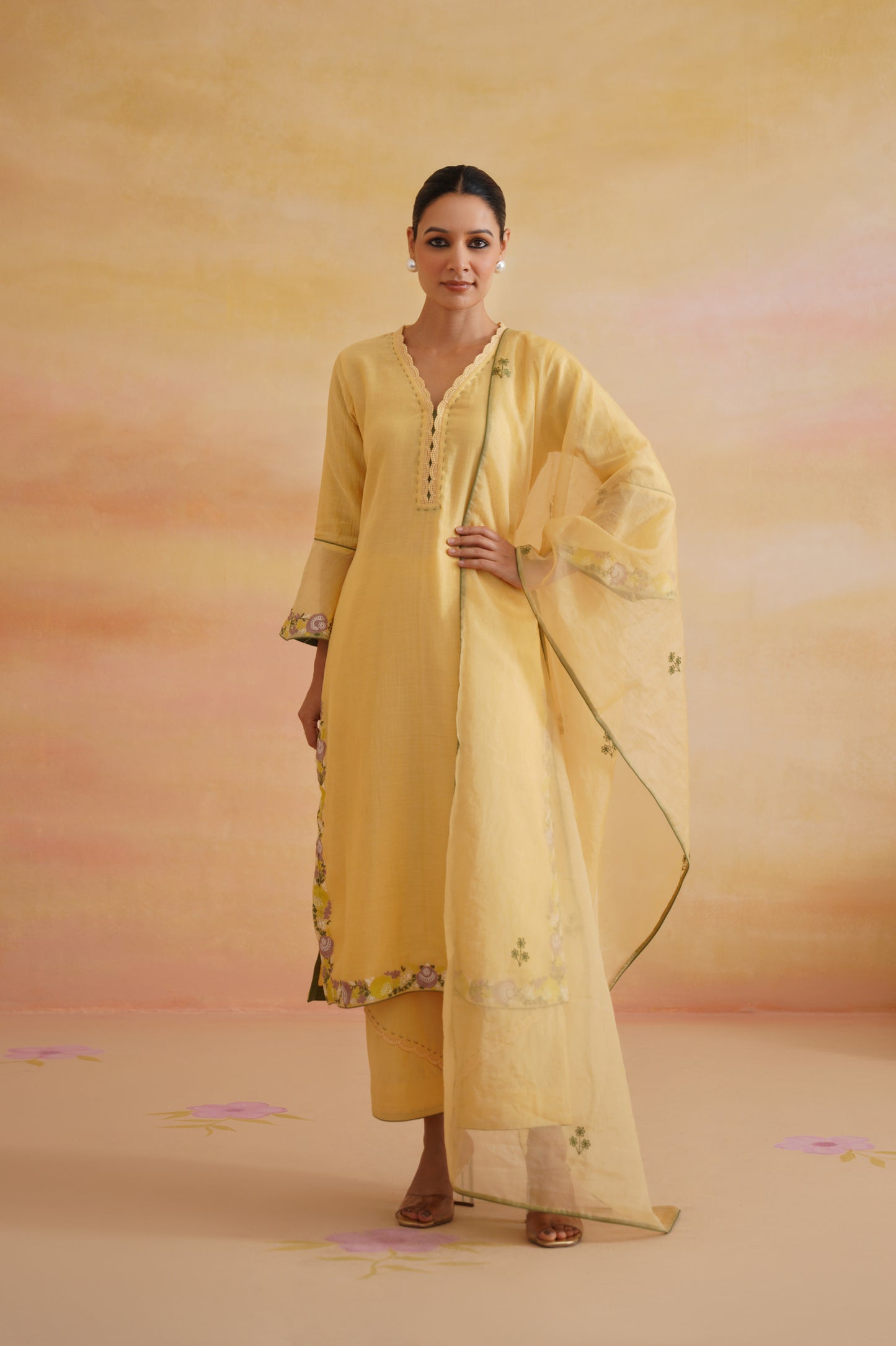 Nargis Yellow Kurta