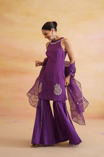 Rimjhim Purple Sharara