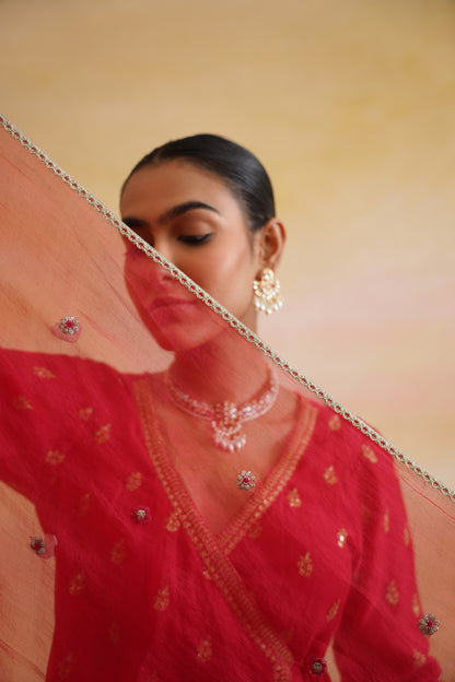 Leher Red Sharara