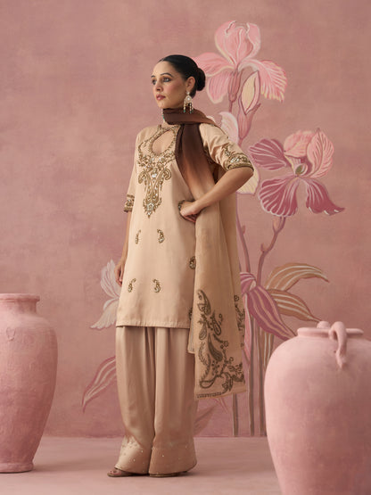 Raaya Golden Farshi Salwar