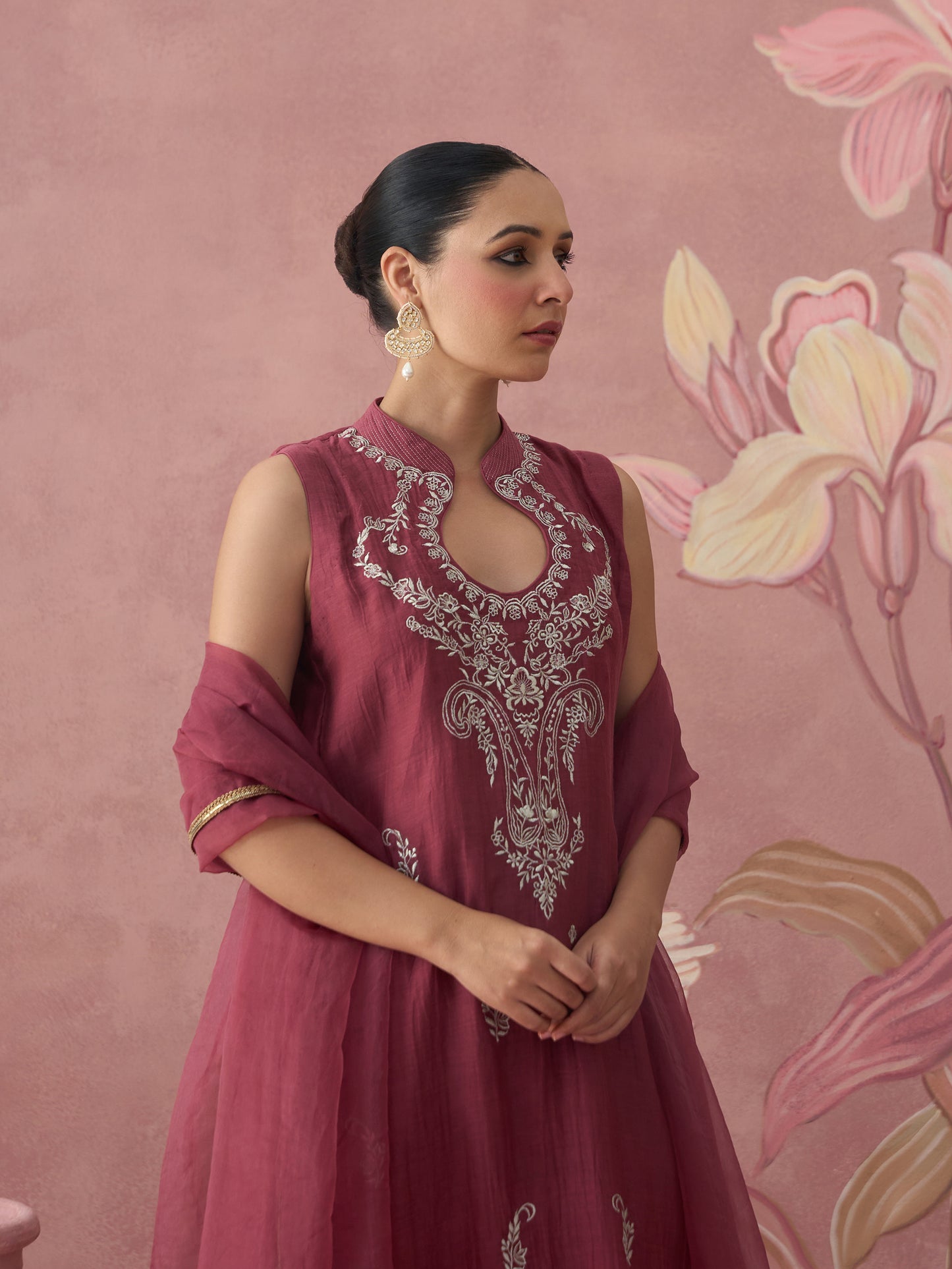 Heer Plum Kurta Set