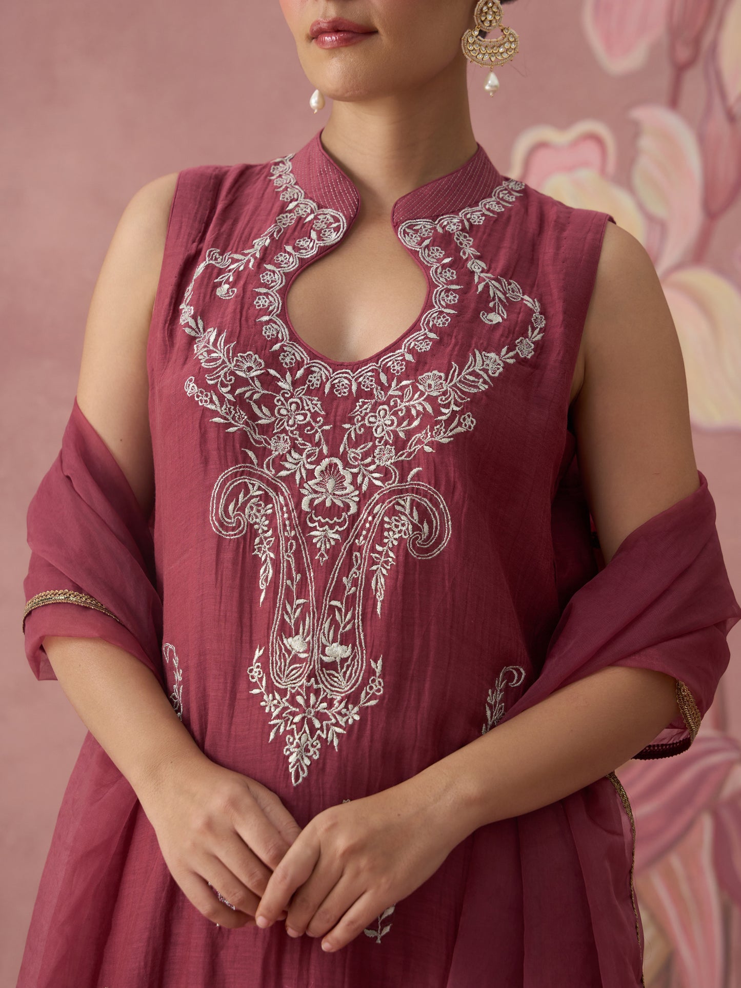 Heer Plum Kurta Set