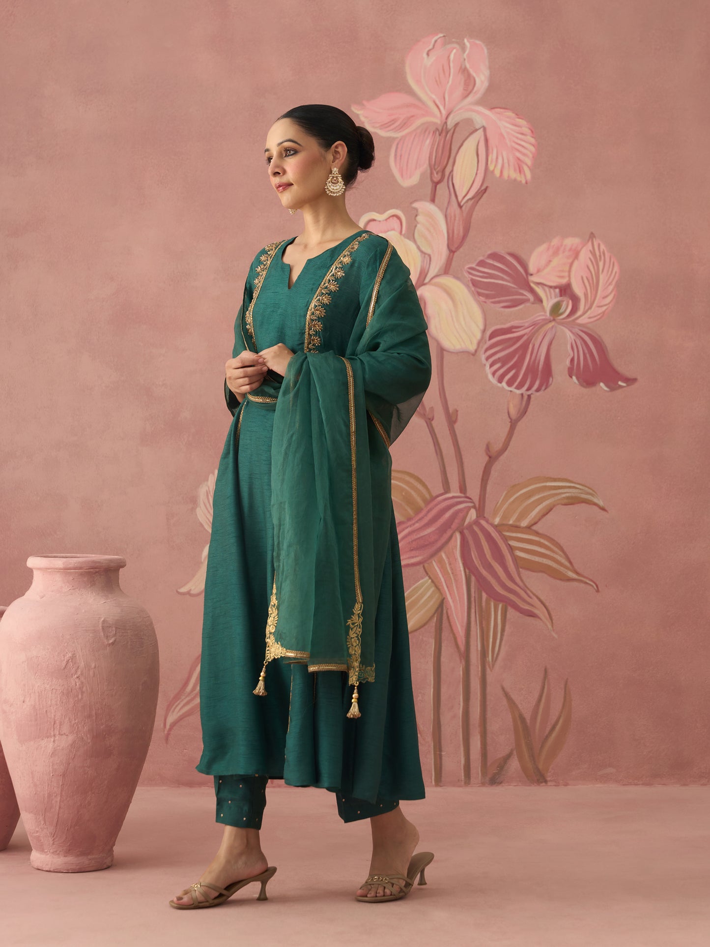 Ruh Emerald Kurta Set