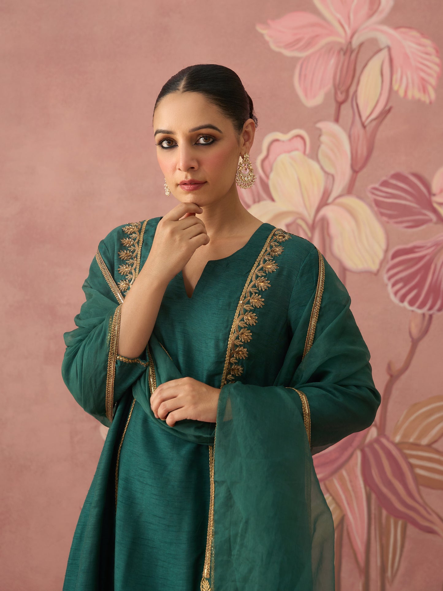 Ruh Emerald Kurta Set