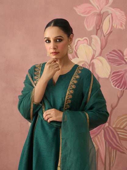 Ruh Emerald Kurta Set