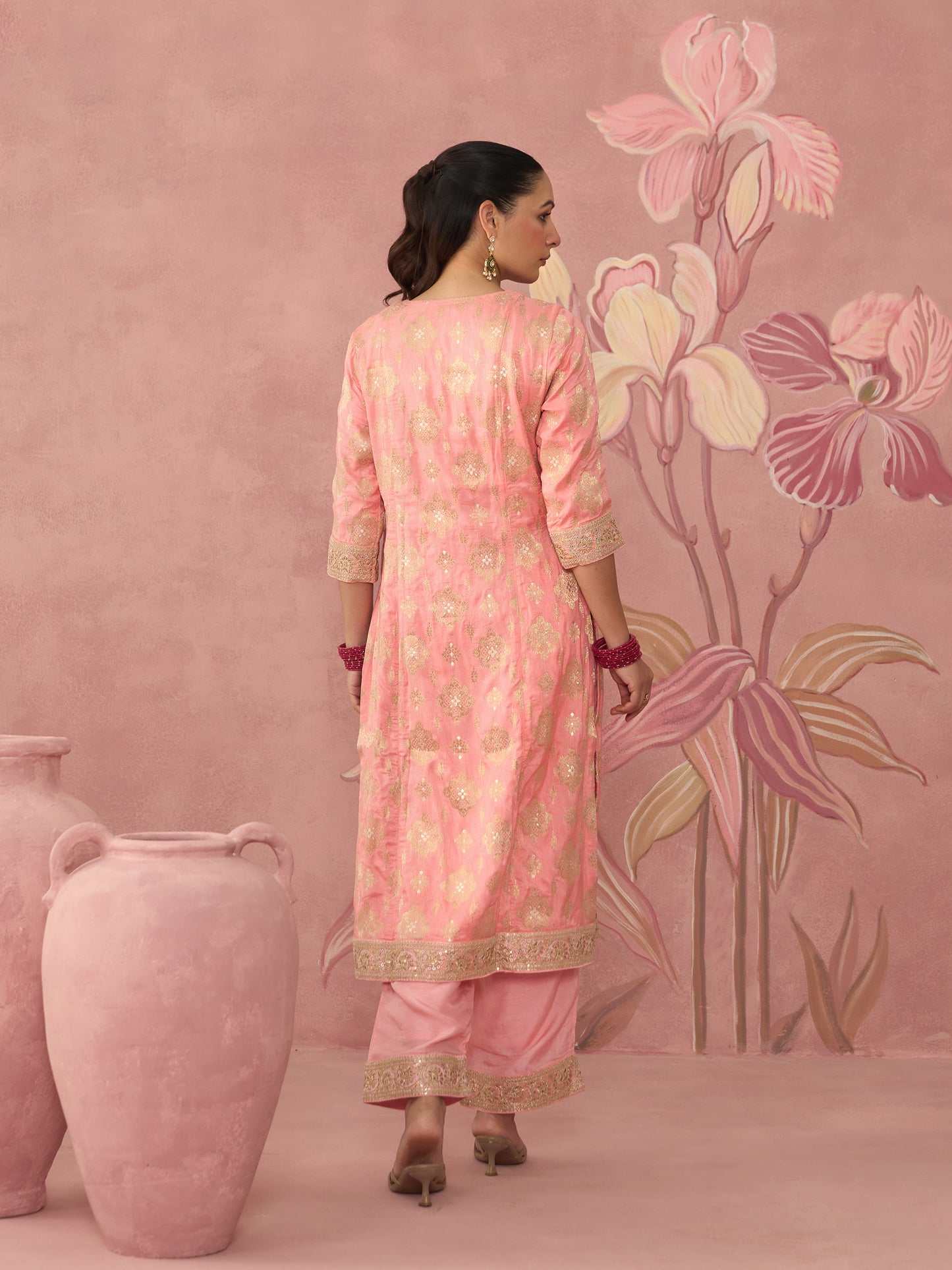 Ela Blush and Pink Suit