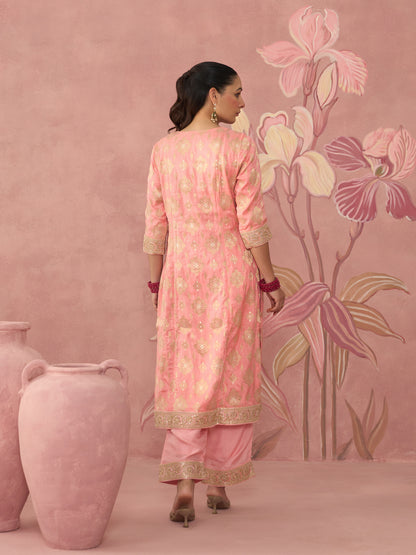 Ela Blush and Pink Suit