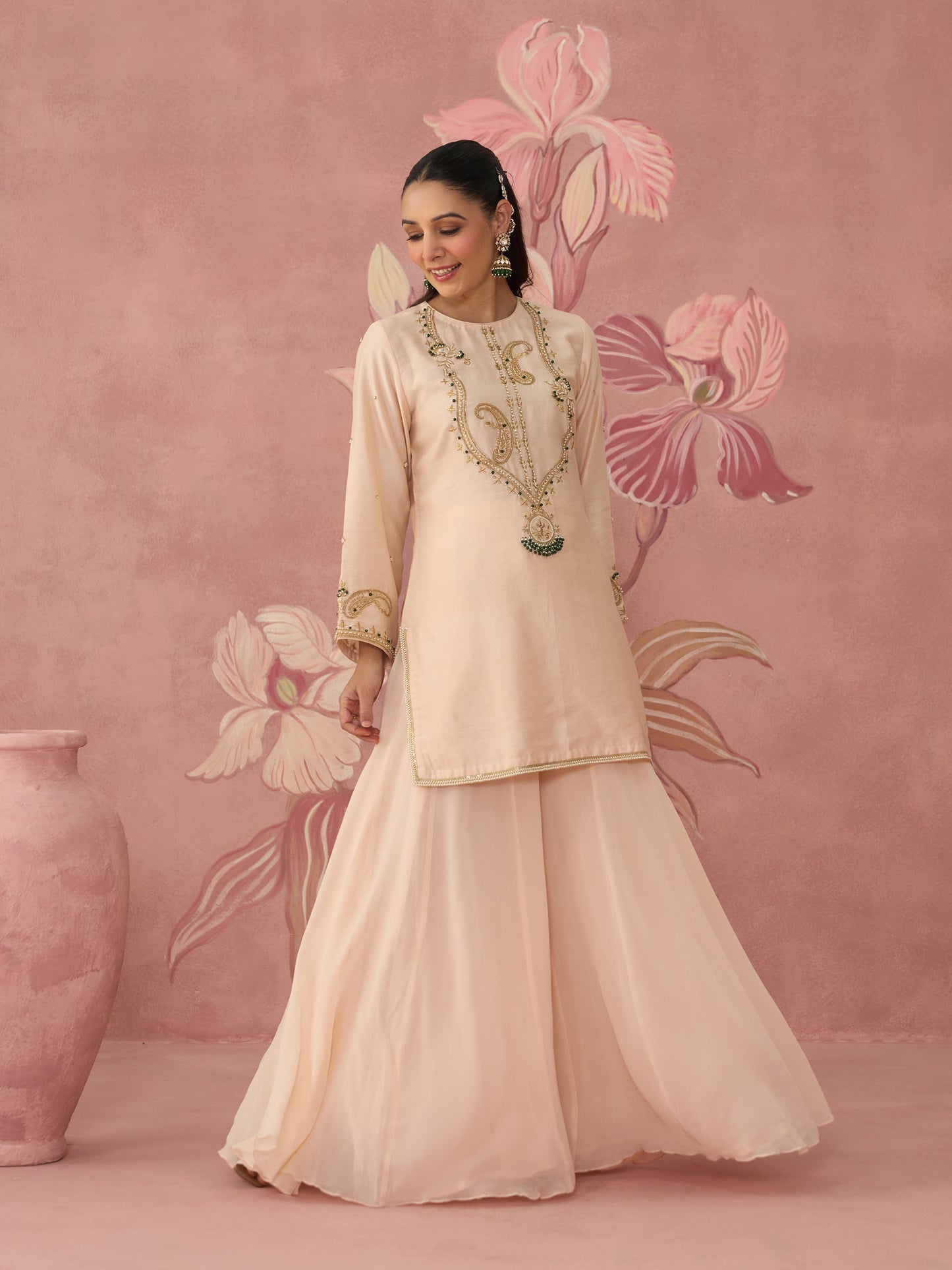 Mahira Light Pink Sharara