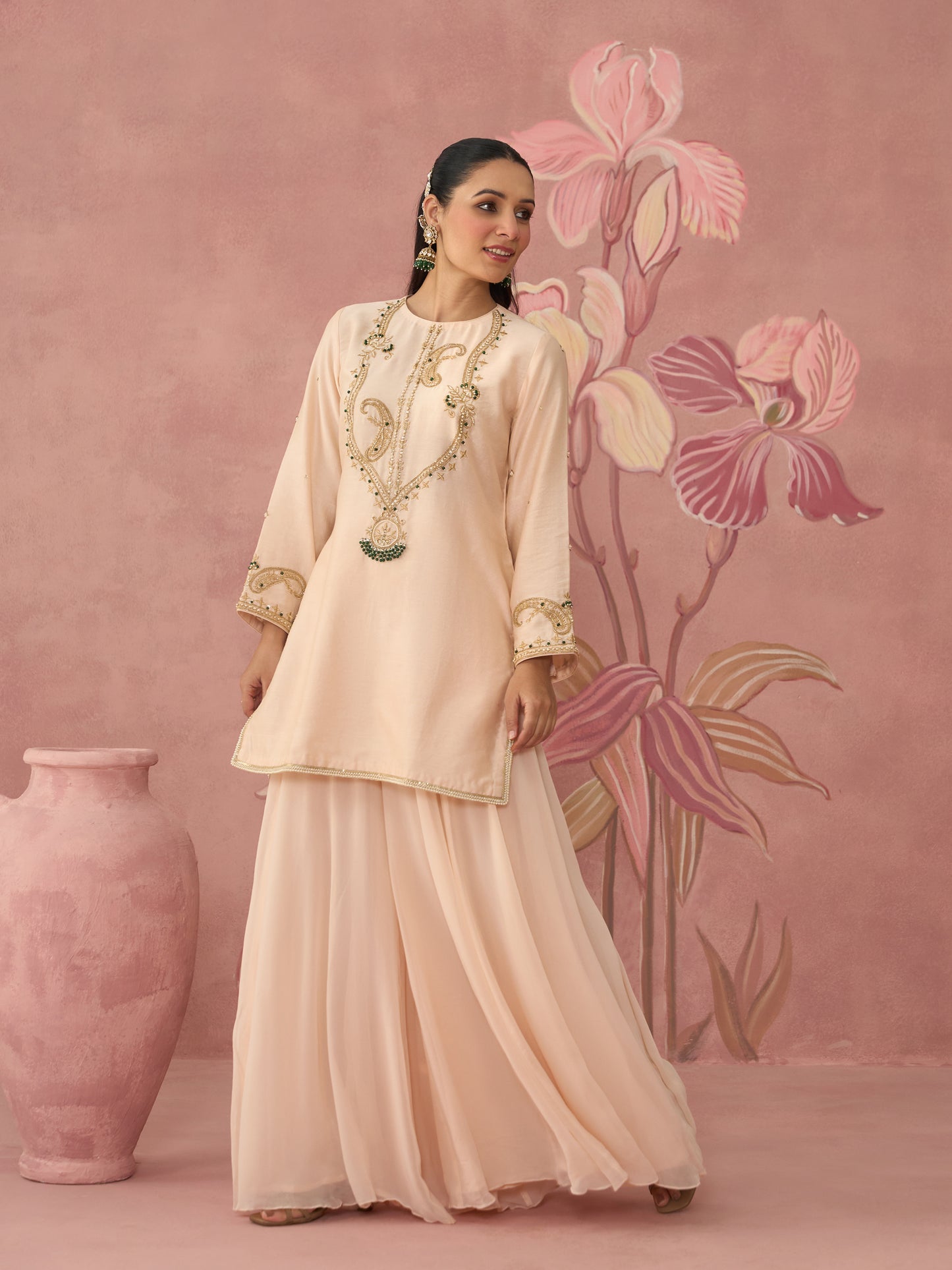 Mahira Light Pink Sharara