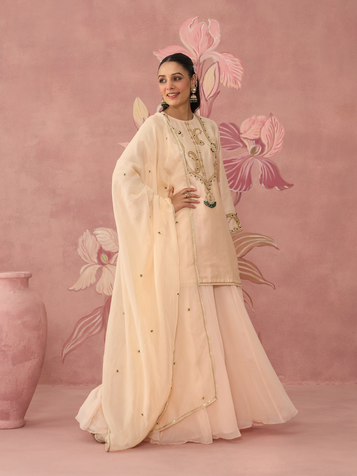 Mahira Light Pink Sharara