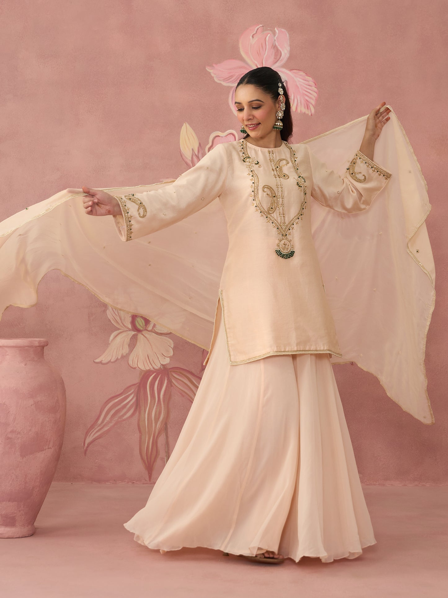 Mahira Light Pink Sharara