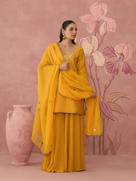 Saher Mustard Sharara