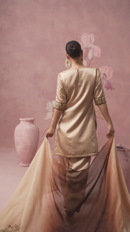 Raaya Golden Farshi Salwar