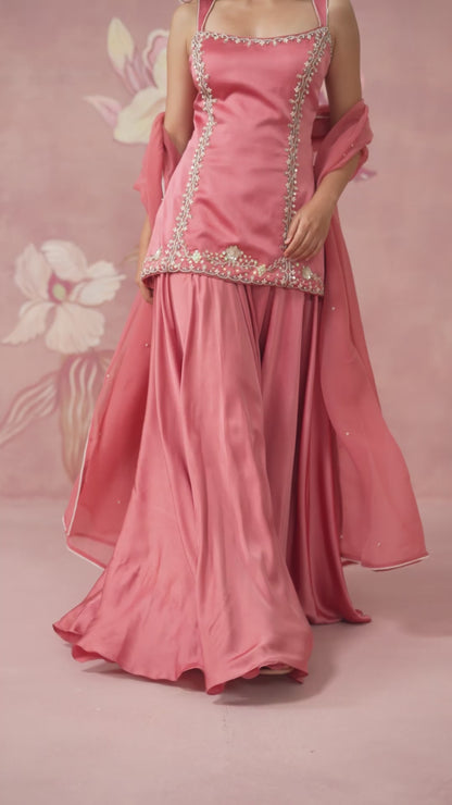 Saira Pink Sharara